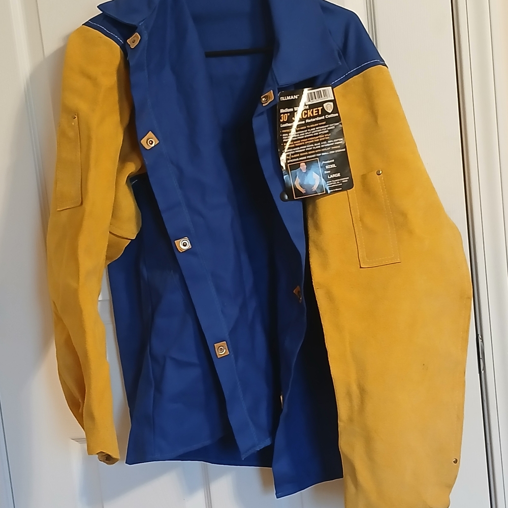 Vibrant Blue and Yellow Raincoat for Men